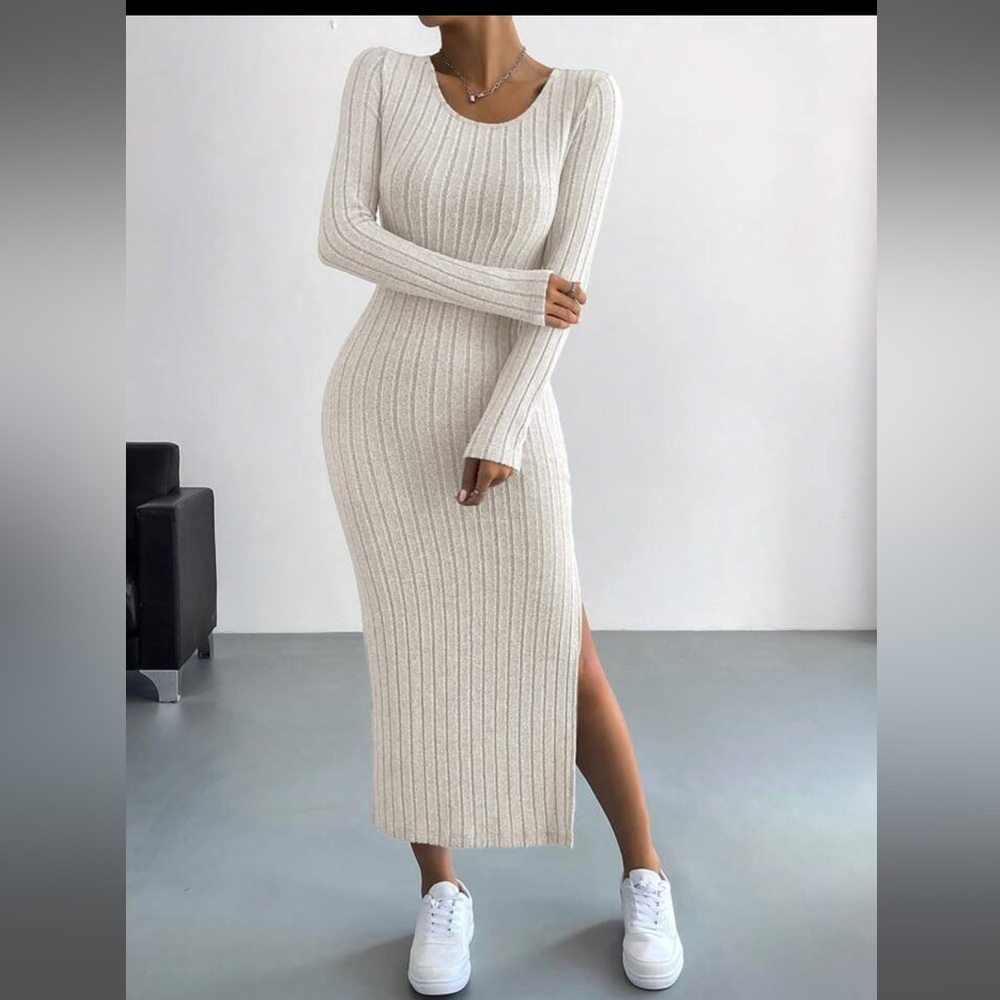 Bodycon Dress with Slit